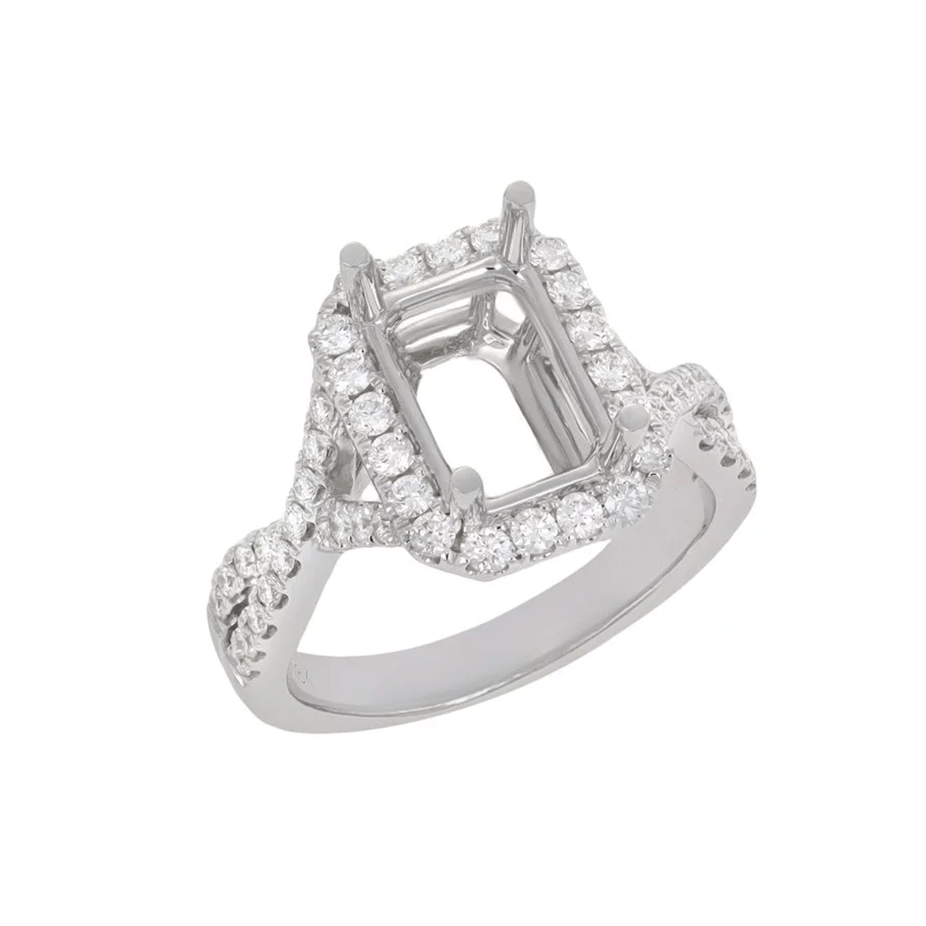 Halo Radiant Diamond Ring