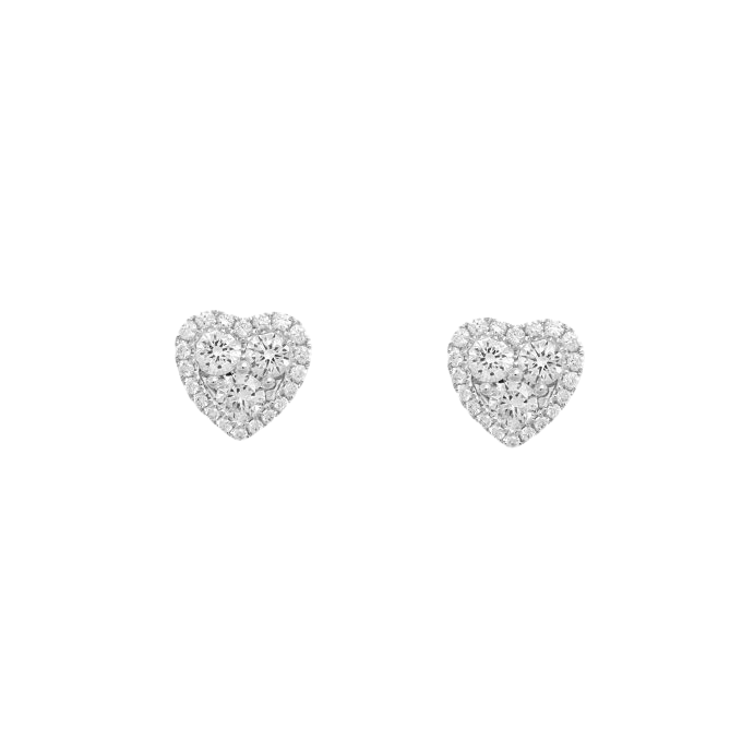 18K White Gold Earrings Finished