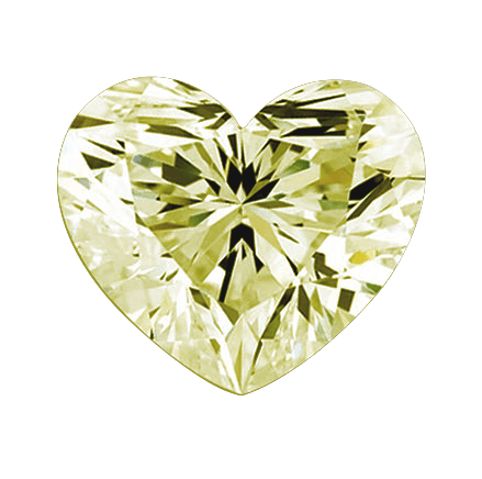 GIA 0.51ct. I3 Heart Natural Fancy Diamond