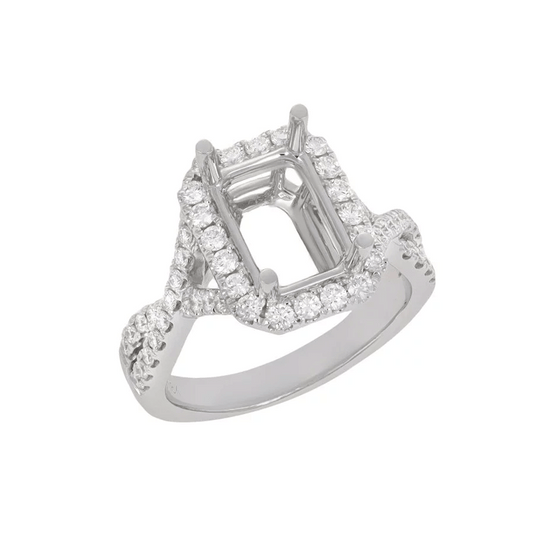 Halo Radiant Diamond Ring