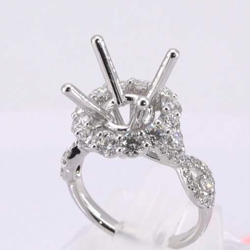 18K White Gold Diamond Ring