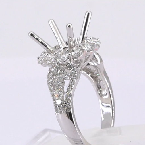 18K White Gold Diamond Ring