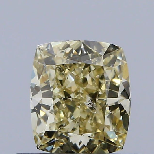GIA 0.53ct. I1 Cushion Natural Fancy Diamond